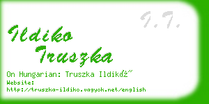 ildiko truszka business card